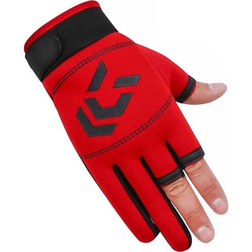 1 Pair 3 Fingerless Fishing Gloves Breathable Quick Drying Anti-slip Fishing Gloves fishing For Unisex Finger Glove