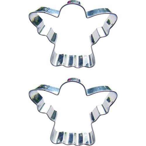 Angel shape 2 piece biscuit cutting molds, baking tools, cake decorating soft candy tools