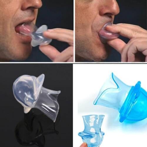 2pcs Tongue Cover Transparent Silicone Anti Snore Device Sleep Aid Snoring Stopper Mouthpiece Mouth Tongue Brace