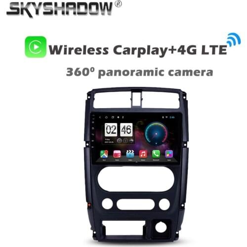 360 Panoramic Camera Carplay 6GB+128GB Android 10.0 Car DVD Player GPS WIFI Bluetooth 5.0 RDS Radio For Suzuki Jimny 2007-2012