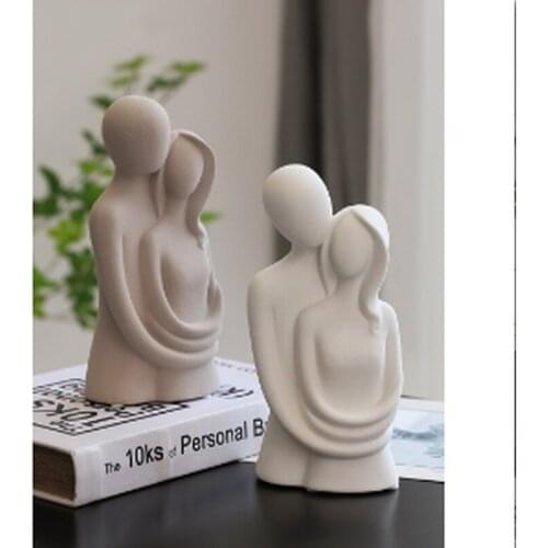 Ceramic Abstract Figure Decoration Modern Creative Living Room Entrance Bookcase Wine Cabinet Decorations Give Wedding Gifts