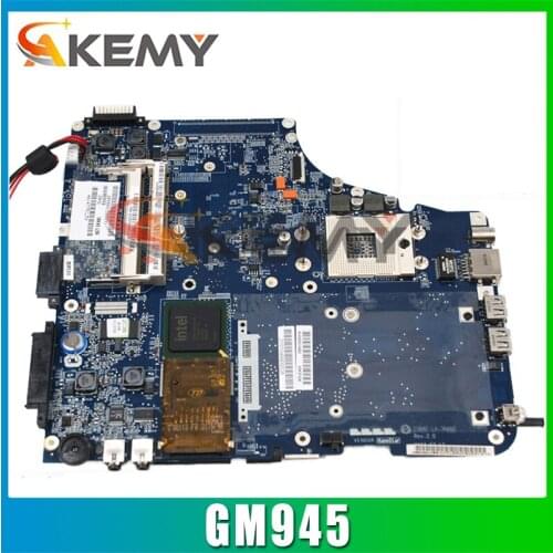 AKEMY Laptop Motherboard for Toshiba A200 A205 K000051480 Mainboard La-3661P intel GM945 mother boards Full Tested