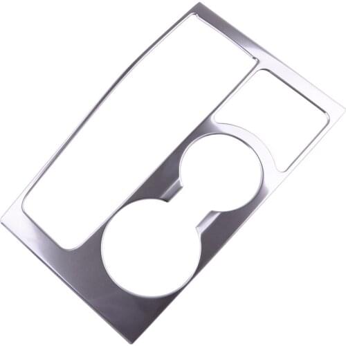 Car LHD Silver Interior Gear Shift Drink Holder Panel Cover Trim Fit For Hyundai Tucson 2019 2020 Automatic Transmission Model