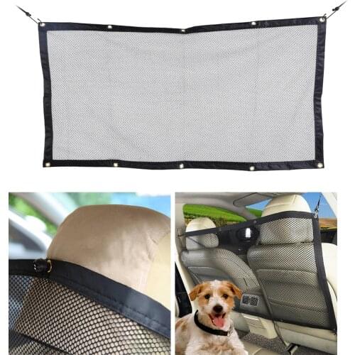 Dog Car Net Barrier Adjustable Safety Mesh Pet Protection Auto Car Barrier Anti-Collision for Safe Driving with Children