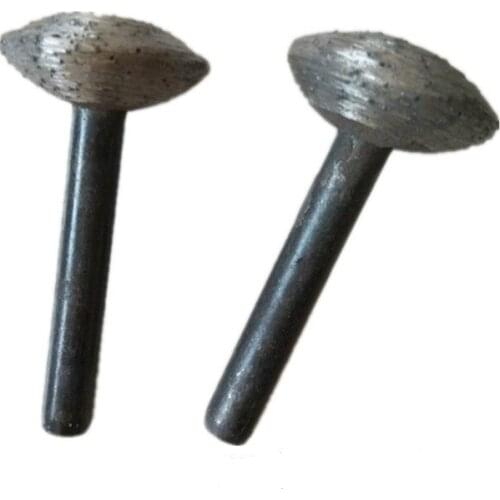 Free Shipping 6pcs Flat Round Grinding Head, Stone Polishing, Lettering