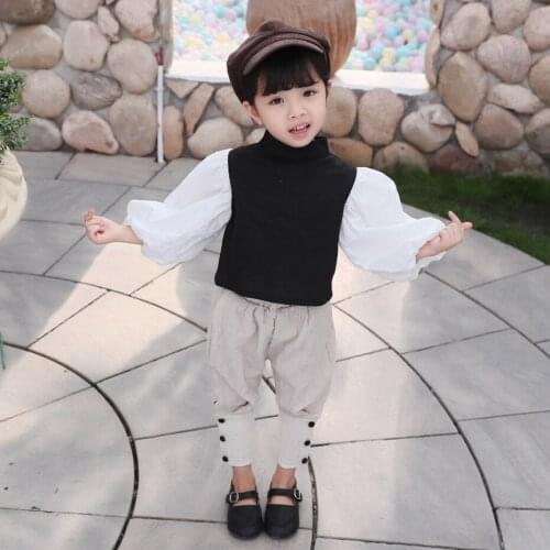 Toddler Blouses For Girls Patchwork Childrens Shirts For Girls Casual Style Big Girls Clothes