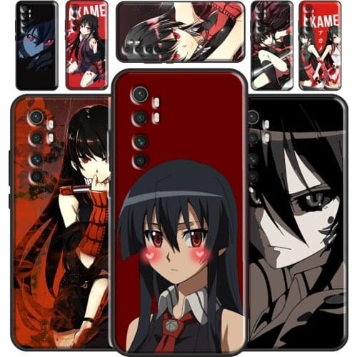 Akame Ga Kill Anime Case For Xiaomi Mi 11 Lite Ultra 9 10 9T 10T Pro A3 POCO F3 F1 F2 M3 X3 Pro Bumper Cover