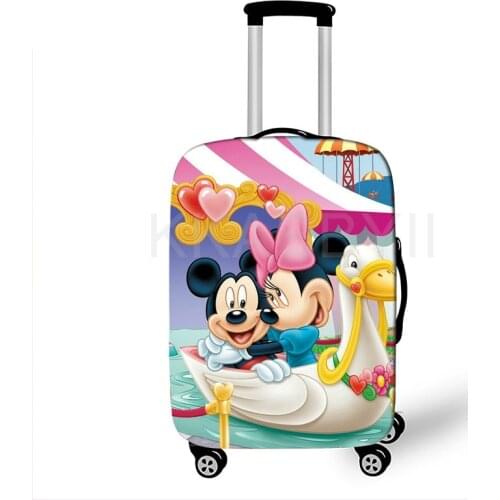 Travel Luggage Protective Cover Cute Mickey Suitcase Protective Cover Stretch Dustproof 18-32inch Luggage Case Cover Accessories