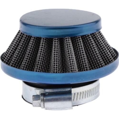 Carburetor Intake Air Filter 35mm 1.38inch For 49CC 2 Stroke Motorcycle Blue