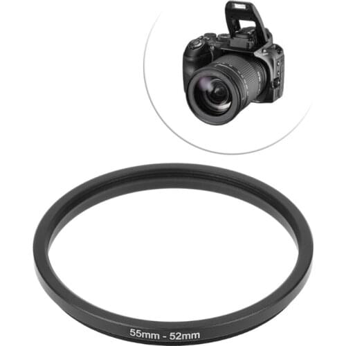 55mm To 52mm Metal Step Down Rings Lens Adapter Filter Camera Tool Accessory New
