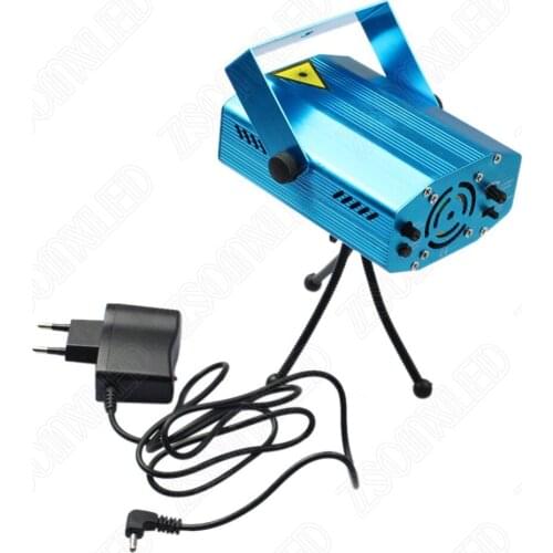 RGB Mini Laser Projector DMX LED Stage Lighting Professional DJ Equipment Strobe Dance Disco Light Home Party Show Lights