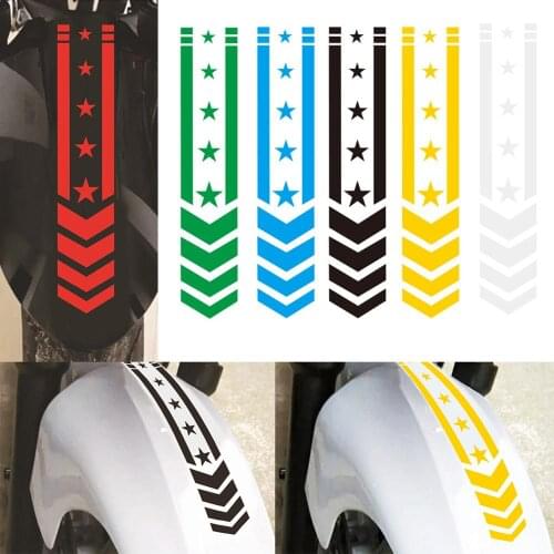 2Pcs Universal Motorcycle Racing Body Side Stripe Skirt Decal Sticker for All Cars Vinyl Bumper Decal