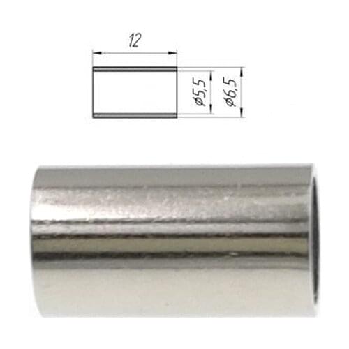 50PCS Crimp Tube For RG58 LMR195 Cable Connector Silver Color