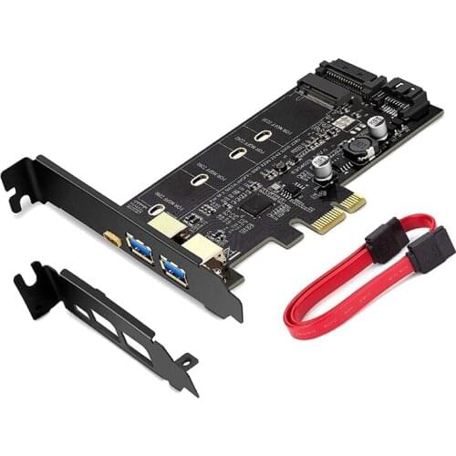 PCI-E To USB 3.0 PCI Express Card Incl.1 USB C And 2 USB A Ports, M.2 NVME To Pcie 3.0 Adapter Card With Bracket