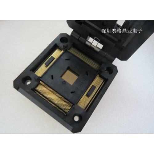 Clamshell 100%New&Original IC51-2084-1052-1 QFP208/TQFP208 IC Burning seat Adapter testing seat Test Socket test bench