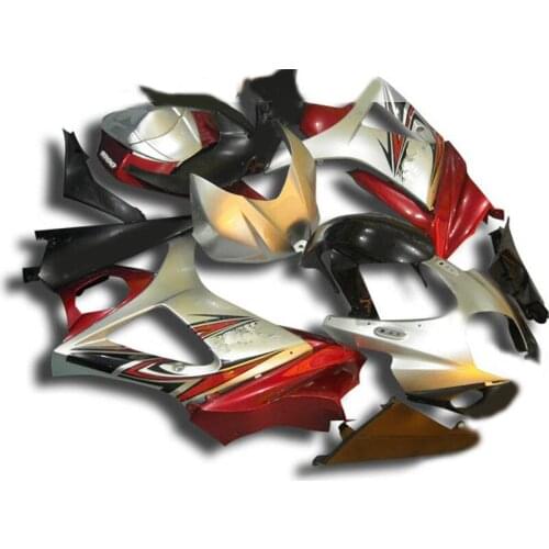 Top-rated Fairing kit for GSXR1000 07 08 GSX-R GSXR 1000 K7 2007 2008 Popular Red silver black Fairings set SK52