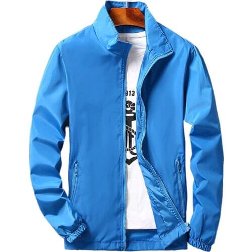 Windbreaker Jacket Men 2020 Summer New Men Jacket Fashion Solid Thin Moleton Masculino Light Weight Outwear Free Shipping