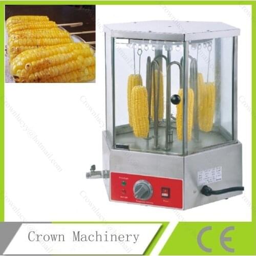 Revolve type roasts corn machine; Corn cob roaster machine