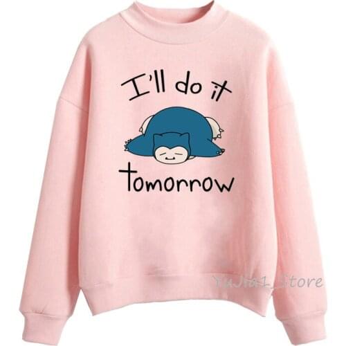 Busy sloth graphic funny hoodie woman harajuku kawaii bear horse animal print cartoon sweatshirts winter top clothes streetwear