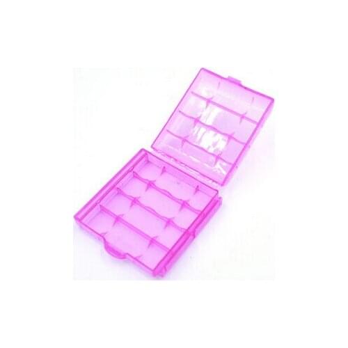 1PC Universal Battery Storage Boxes Hard Plastic Batteries Storage Case For AA AAA Battery Holder Storage Box 6.5 x 6.0 x 1.7cm
