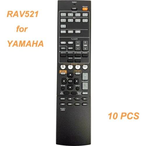 10 PCS/lot Remote Control RAV521 ZJ66500 For YAMAHA BD DVD Radio CD TV Audio/Video Receiver RXV377 RXV377BL YHT4910U YHT4910UBL
