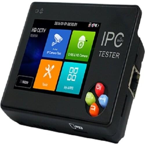 3.5 inch 8MP TVI CVI AHD 4K video display 3.5 inch 4K H.265 IP & CVBS Android system IP Camera tester IPC-1600ADH Plus