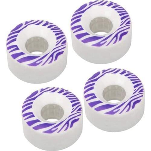 4PCS Skateboard Wheels Resilient PU Double Warped Skateboard Wheels Brush Street Skating Wheels 55X32mm