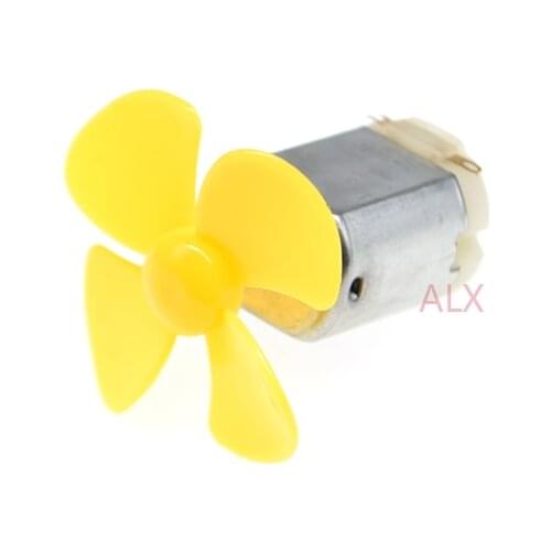 5SETS dc MICRO 130 GEAR motor with fan blade SMAll propeller 3-6V FOR ARDUINO DIY experiment 3V 6v