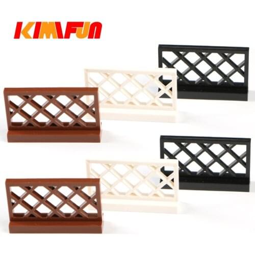 85pcs 1x4 City Accessories DIY Building Blocks Garden Potted House Fence Pillar Wall MOC Parts Brick