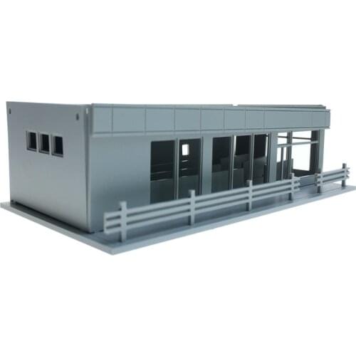 Architecture 1/87 1/150 N Ho Scale Model Building Factory Warehouse Supermarkets For Train Layout