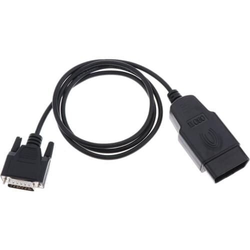 Car Diagnostic Cable 16 Pin Male to DB15 15Pin Male Extension Cable 3.28 feet