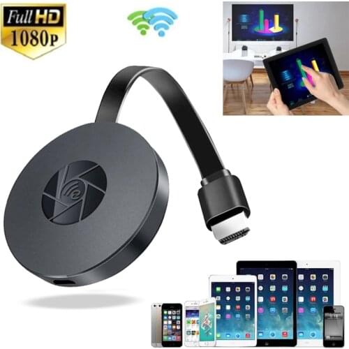 HD Wireless Wifi Airplay Screen Mirroring Sharing HDTV Stick HDMI-compatible Audio Video Display Adapter IOS Android Phone To TV
