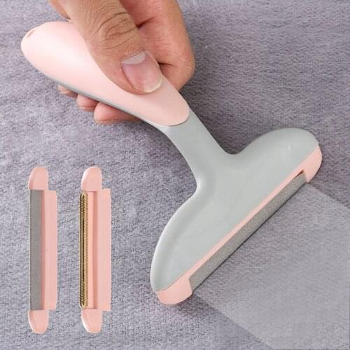 Manual Clothes Shaver with 2 Heads, Portable Lint Remover, Sweater Clean Remover for Removing Dust and Pet Hair from Clothing