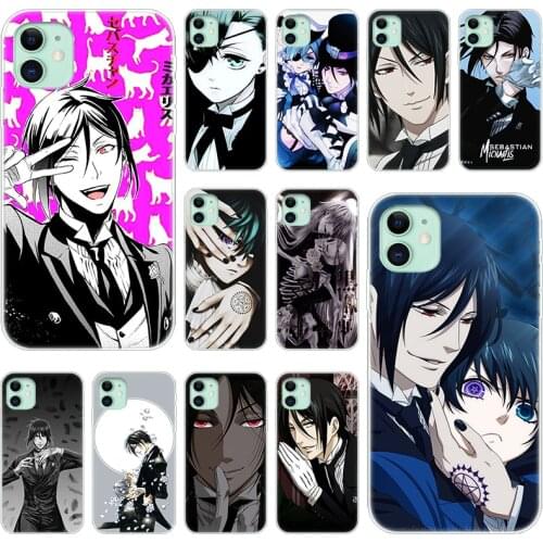 Anime Black Butler Cat Silicone Phone Case for Apple iPhone 12 Mini 11 Pro XS Max X XR 6 6S 7 8 Plus 5 5S SE 2020 luxury Cover