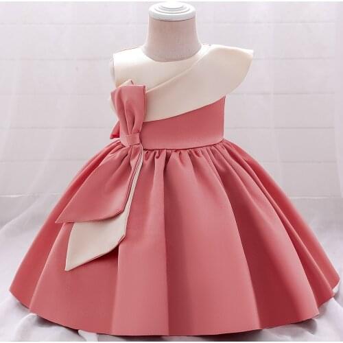Hetiso Summer Dresses 2021 Baby Girls Dresses Ribbon Bowknot Performance Costume For Girls Party Dress Childrens Clothing 6M-5T