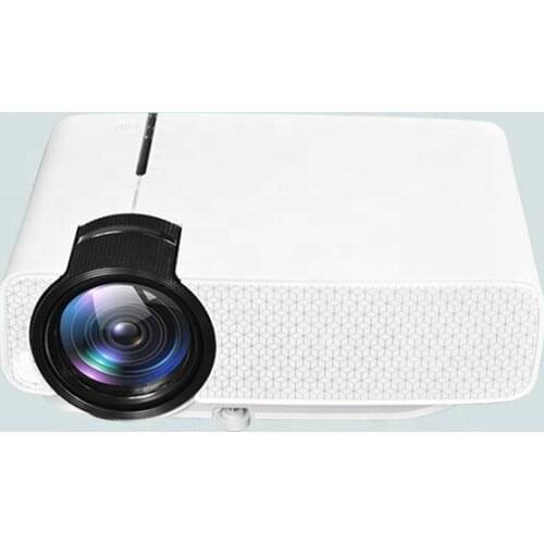 China factory new style white smart android 4k 1080p LED home portable projector 1080p with inside speaker