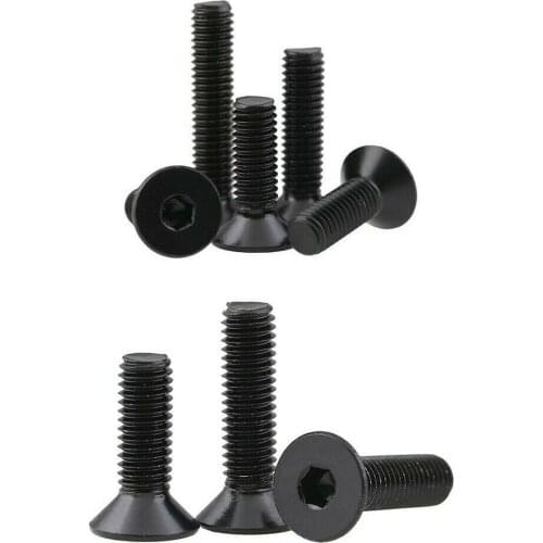 M3M4M5 black 304 stainless steel flat head/countersunk hexagon socket screw/bolt