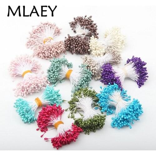 MLAEY Artificial Flowers 360PCS/Lot Fake Flowers Plastic 11 Colors Stamen DIY Flower Handmade Any Festivals Home Decoration