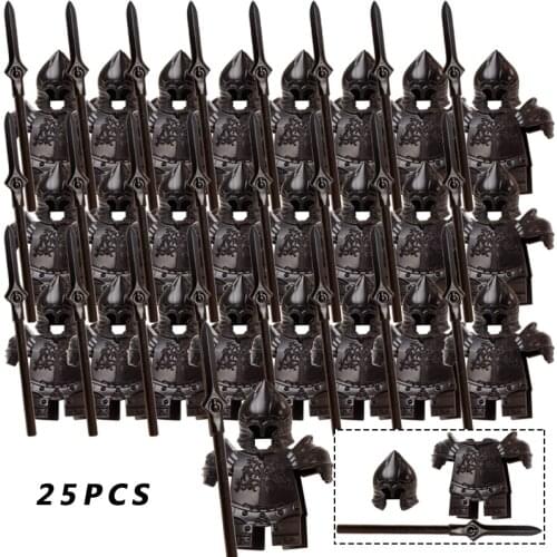 Medieval Knight Accessory Set military for 4cm mini dolls MOC dwarf weapons building blocks brick toys for children
