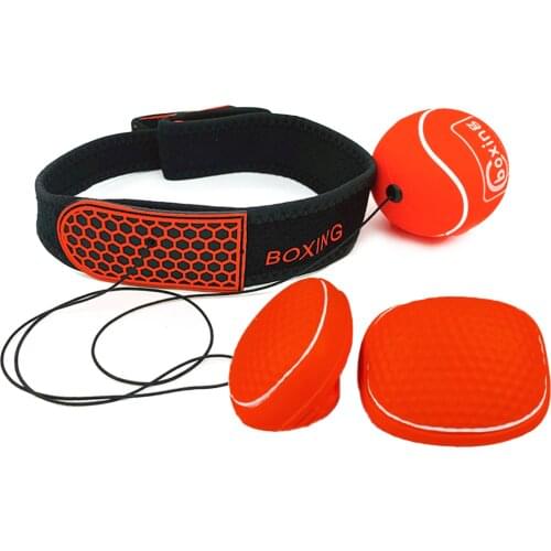 Boxing Reflex Ball Set with Headband Adjustable Sports Headband Tie for Boxing Reaction Punching Speed Training Boxing training