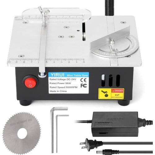 96W 5000rpm Mini Table Saw Electric Desktop Saws Small Household DIY Cutting Tool Woodworking Bench Lathe Machine