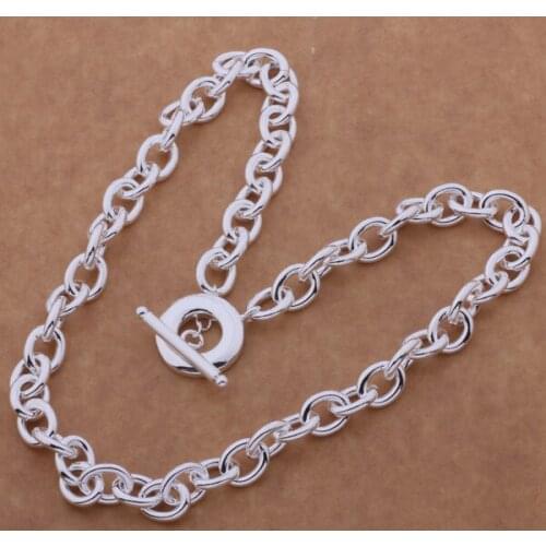 Wholesale Silver Plated Fashion Jewelry Classic Necklace,free Shipping Charms Fashion Jewelry Pendant AN658/akgajbna