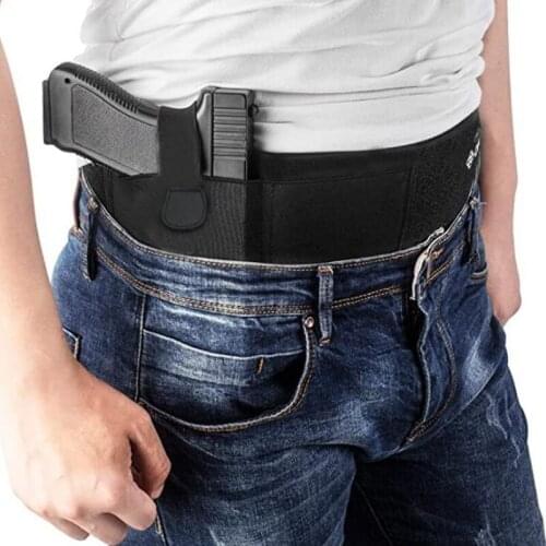 Belly Band Holster for Concealed Carry IWB Gun Holsters for Men Women Most Right/Left Waistband Handgun Carry Magazine Pouch
