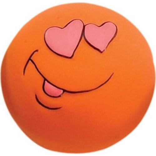 6 Pcs/Set Pet Cat Dog Toys Teeth Squeaker Ball Puppy Squeaky Sound Face Fetch Play Toy fkxe