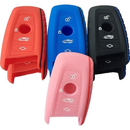 Silica Gel Car Key Cover Case for BMW F10 F20 F30 F40 X1 X3 X4 M1 M2 M3 E90 1 2 3 5 7 Series Remote Control for Bmw Key Case