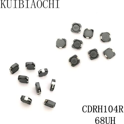 10pcs/LOT SMD Power Inductor CDRH104R 68UH 680 10*10*4mm shielded winding inductor