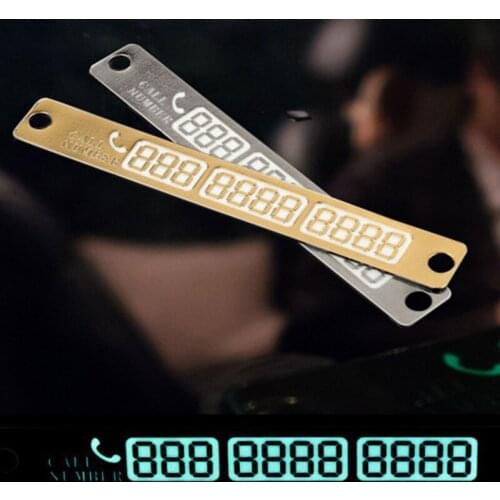 Temporary Parking Card Phone Number Card Plate For LADA Priora Sedan sport Kalina Granta Vesta X-Ray XRay