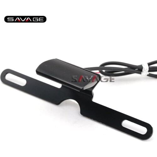 Universal Motorbike CNC Rear Tail Lamp Number License Plate LED Light For DUCATI 848 899 748 996 999 1199 1098 1198 1299 ST4
