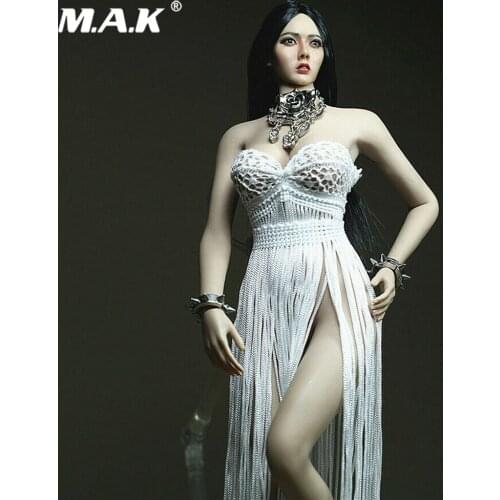 In Stock 1/6 Scale Female Clothes Set Tassel Necklace Clothes Accessories for 12" TBLeague PH Big Bust Action Figure Body