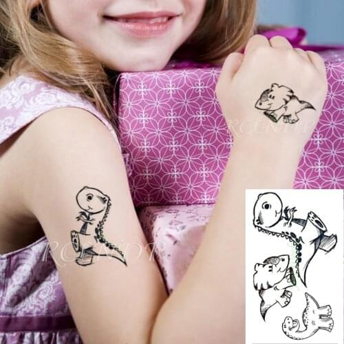 Waterproof Temporary Tattoo Sticker cute dinosaur tattoo children tatto stickers flash tatoo fake tattoos for kids child girl